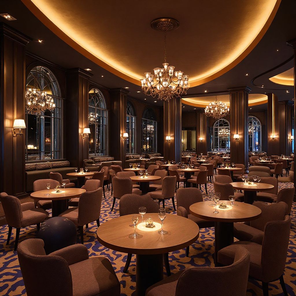 Luxuriöses Crown Lounge Interieur