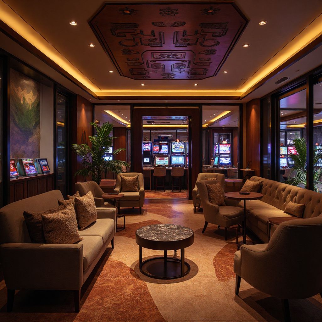 Eleganter Casino-Unterhaltungsraum